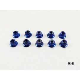 Locknuts M5 blue anodized 10pc.