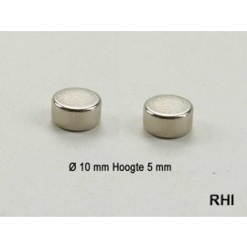 Neodym magneet Ø10x5mm VE2St.