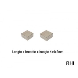 Magneten 4x4x2mm (2)