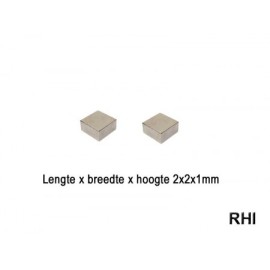 Magneten 2x2x1mm (2)