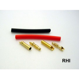 830223, Goldconnector 4mm 2 pair