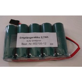 Empfängerakku 6V 2700mAh uni