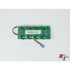 Recieverbattery 3,6Ah 6V Futabaconnector