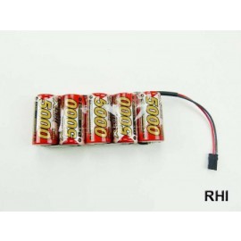 935005-12, X-Cell 6V 5000mAh Receiver