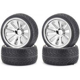 CV-B 1/10 Buggy 4er set band op velg gel