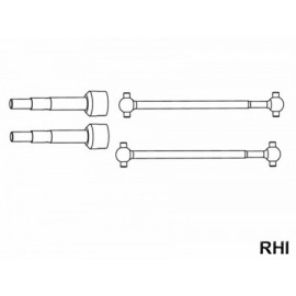 X10EB Antriebswellen, hinten, 2 Stück