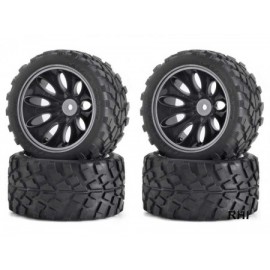 1/10 Buggy 2er set velg op band verlijmd