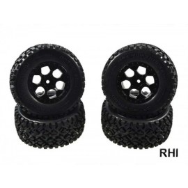 900113, 1/10 X10 Tyre/wheelset Desert