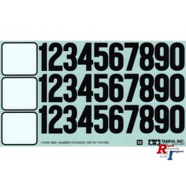 11421862 Sticker Car Numbers BBX BB-01