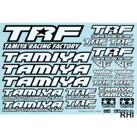 1/10 Sticker-Set TRF schwarz/weiss