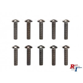 51630 3x12mm Steel Hex Head Screws (10)