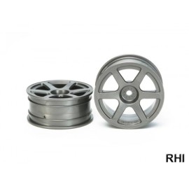 53453, 1/10 6-Spoke Wheels black 24mm