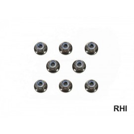 54642, RC 4mm Flange Lock Nut - Black /