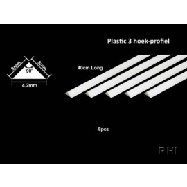 70117, Plastic Beam 3mm (Triangle) -