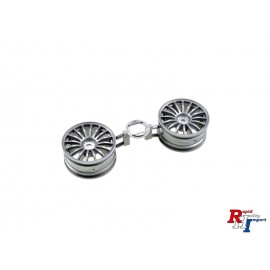 0445605 1:10 16-Spoke Wheels grey 26mm