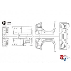 19007359 H PARTS BAG(H1-3,H4-7)DIVIDE :