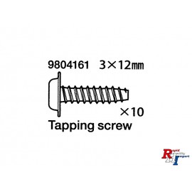 9804161 3x12mm Flange Tapping Screw