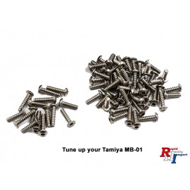 Titanium Screwset for Tamiya MB-01 68pc.